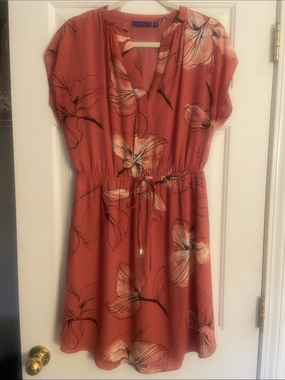 APT 9 Coral Floral  Mini Dress